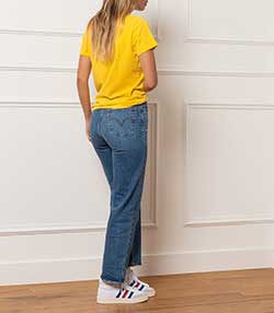 Tenue portée avec Jean Ribcage Straight Ankle Jive Together