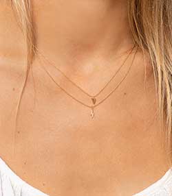 Tenue portée avec Collier court chaîne boule et charm spike