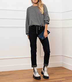 Tenue portée avec Bottines The Plaid Boots 