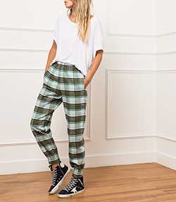 Tenue portée avec Pantalon à carreaux Brooklyn