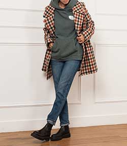 Tenue portée avec Sweat-shirt à capuche Beckett