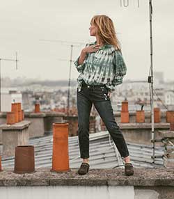 Tenue portée avec Jean slim cropped Le Garçon Covant