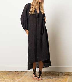 Tenue portée avec Sandales Forban Cuir lisse Noir