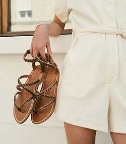 Tenue portée avec Sandales Epicure Horsy Baby Leopard