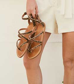 Tenue portée avec Sandales Epicure Horsy Baby Leopard