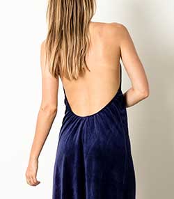 Tenue portée avec Robe Monica Bleu