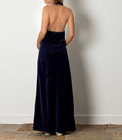 Tenue portée avec Robe Mireille Bleu méditerranée