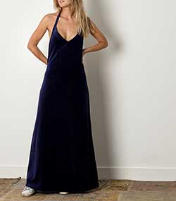 Tenue portée avec Robe Mireille Bleu méditerranée
