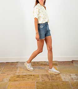 Tenue portée avec Short en jean Dee