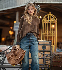 Tenue portée avec Jean Wideleg Peacock 5 years old