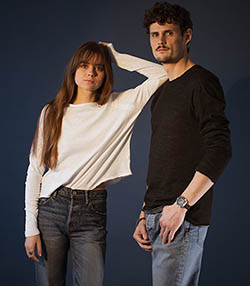 Tenue portée avec Tee-shirt à manches longues homme Bysapick Noir