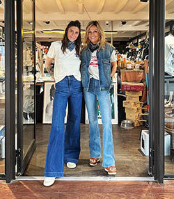 Tenue portée avec Jean Brighton Wide Leg Mercury