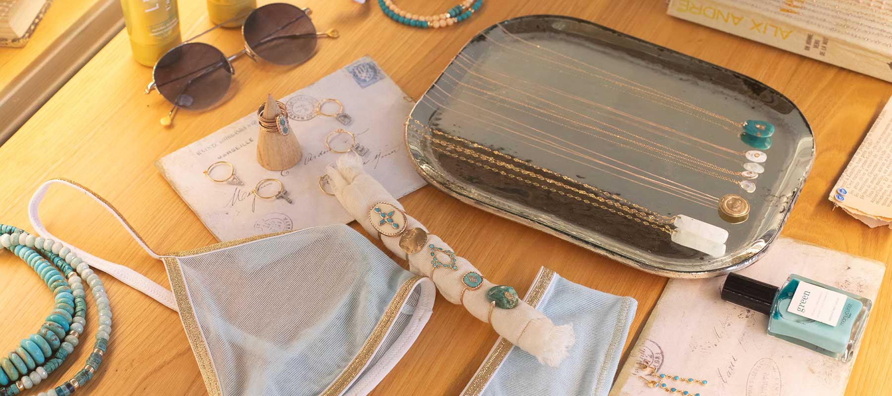 Bijoux en pierres turquoise