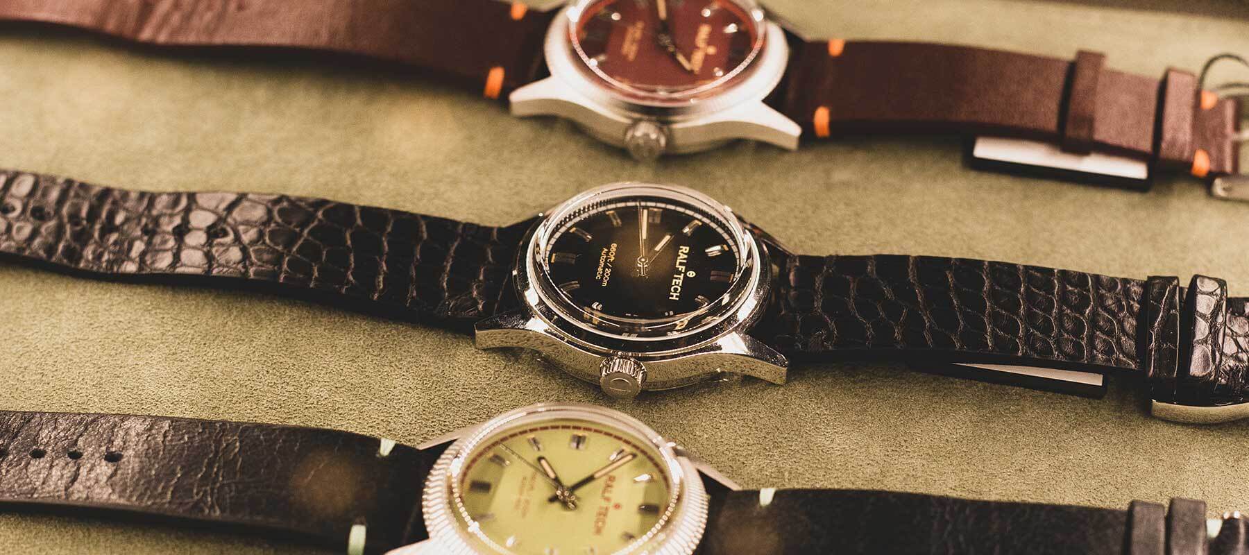 Montres bracelets Ralf Tech en cuir