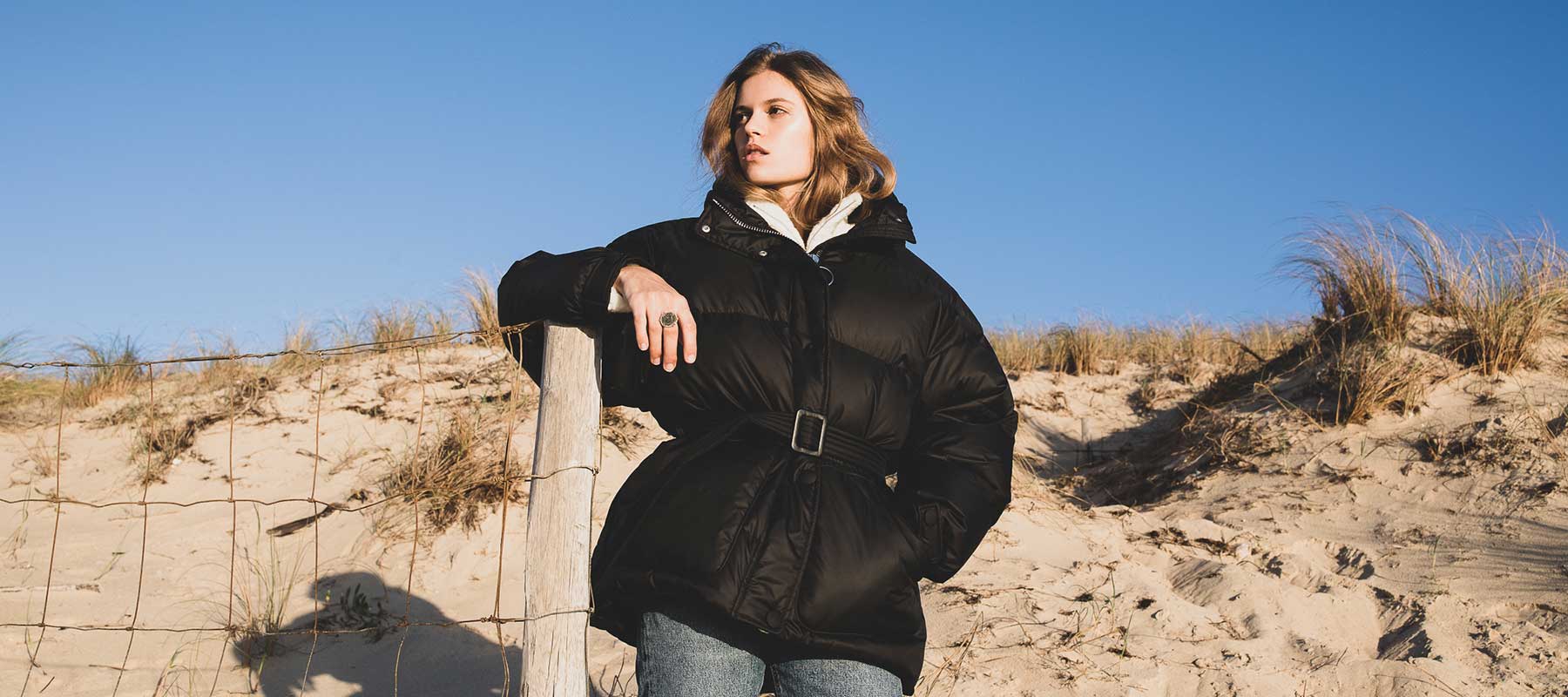 Doudoune noire hiver