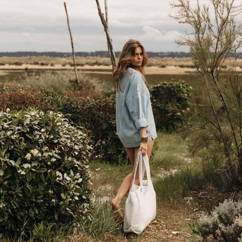 Robe chemise en jean