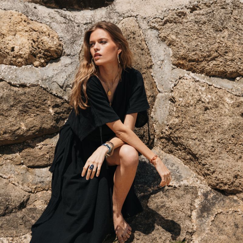 Robe Maison Saint Julien Robe longue noire