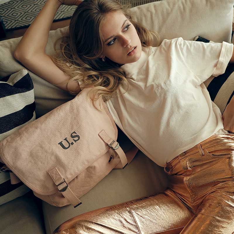 Look Sac US Rose Pantalon et sac rose